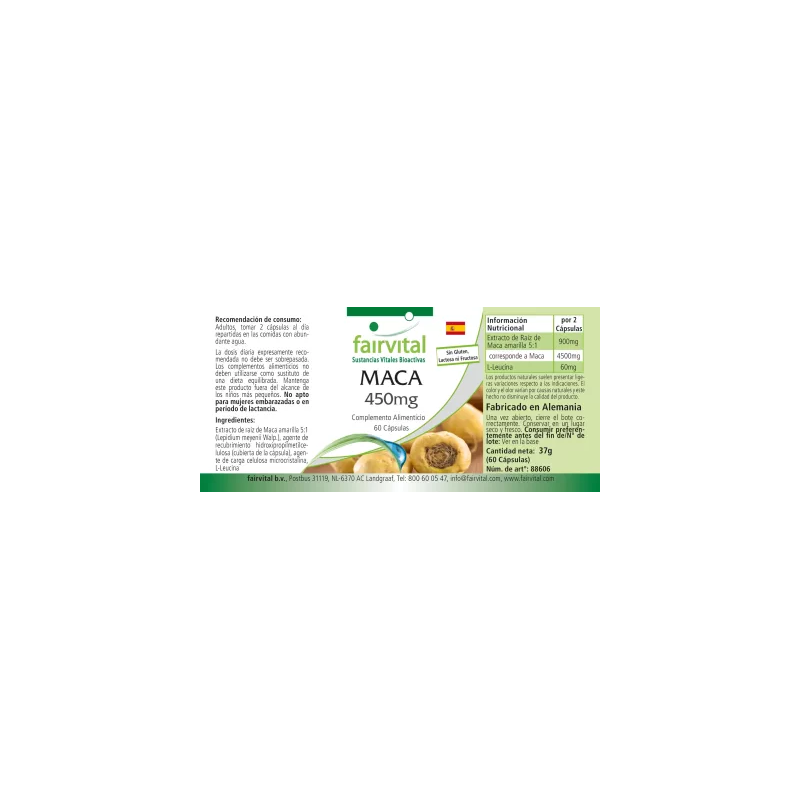Maca 450 Mg Fairvital