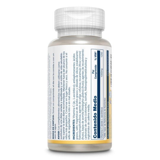 VITAMINA C 1000 mg 100 COMP SOLARAY ACCIÓN RETARDADA