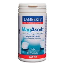 MagAsorb Citrato Magnesio 60 Tablets Lamberts