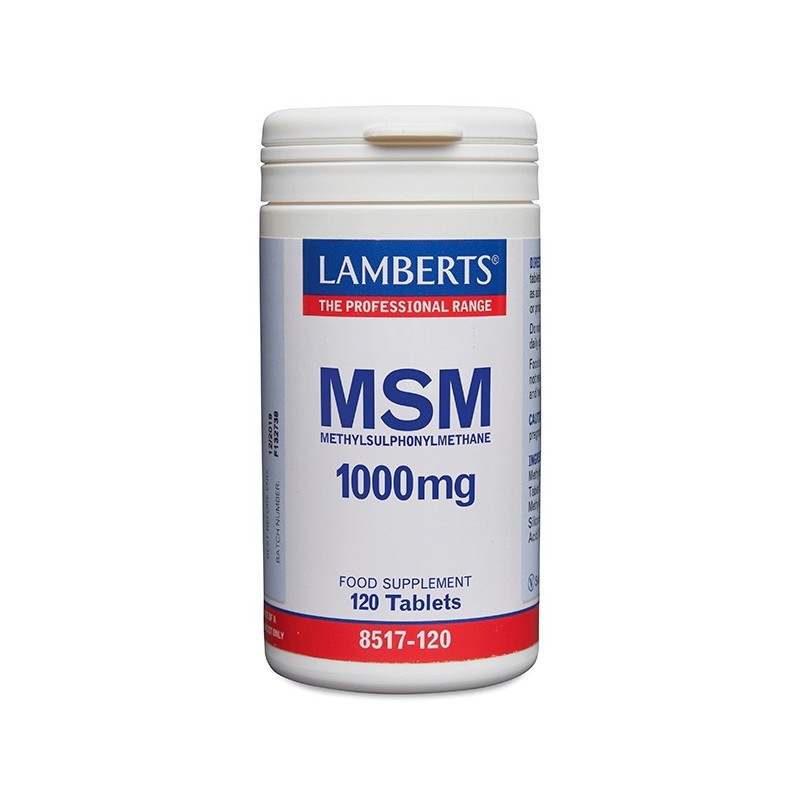 MSM 1000 MG LAMBERTS 120 TABLETS
