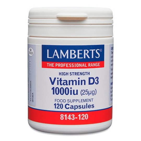 VITAMINA D3 1000 IU LAMBERTS 120 CAPSULES