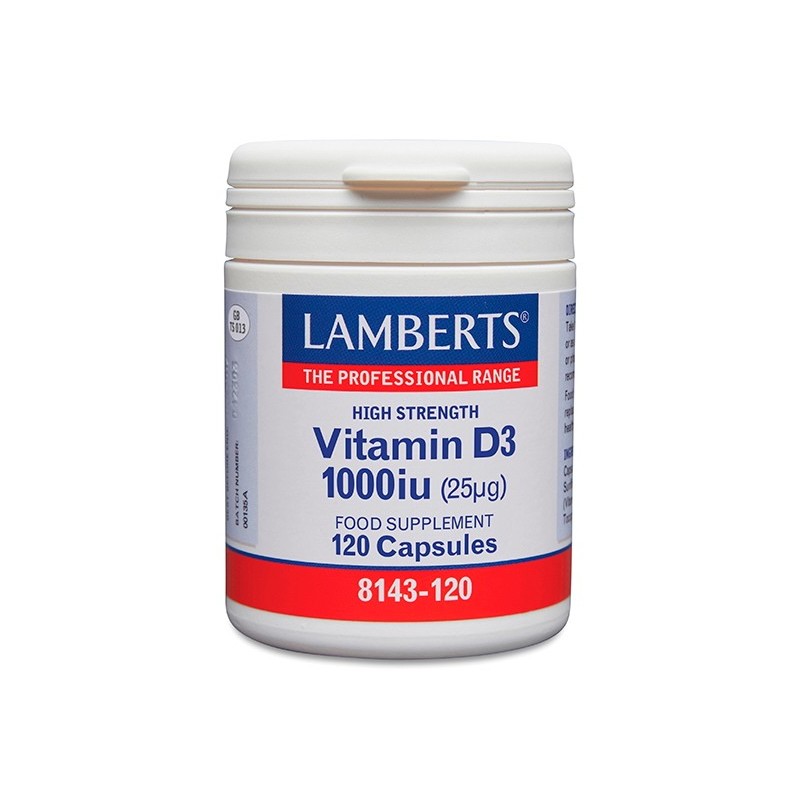 VITAMINA D3 1000 IU LAMBERTS 120 CAPSULES