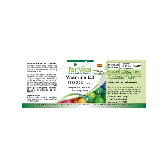 VITAMINA D3 10.000 U.I. Fairvital