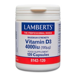 VITAMINA D3 4000 UI LAMBERTS 120 CAPSULES