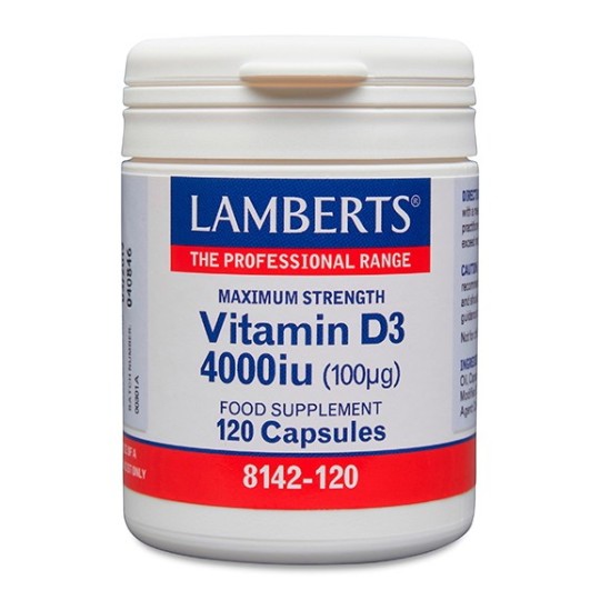 VITAMINA D3 4000 UI LAMBERTS 120 CAPSULES