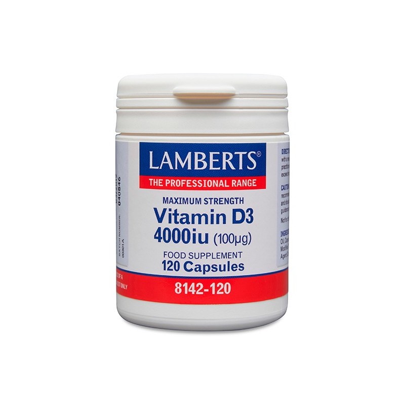 VITAMINA D3 4000 UI LAMBERTS 120 CAPSULES