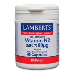 VITAMIN K2 ( MK-7 ) 90 ug VEGAN LAM,BERTS 60 CAPSULES