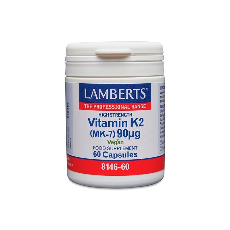 VITAMIN K2 ( MK-7 ) 90 ug VEGAN LAM,BERTS 60 CAPSULES