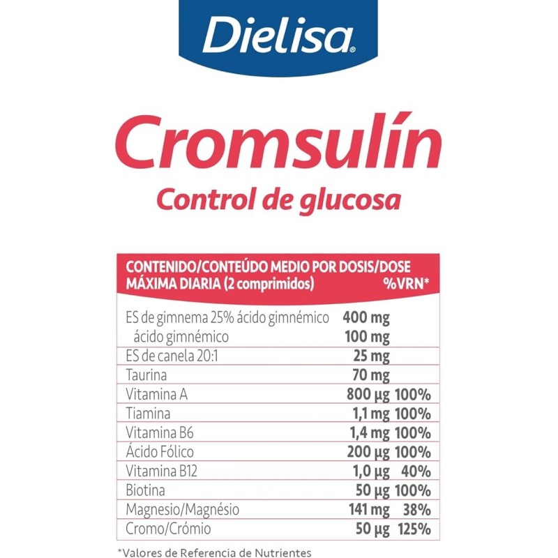 CROMSULIN CONTROL DE GLUCOSA DIELISA 48 COMPRIMIDOS