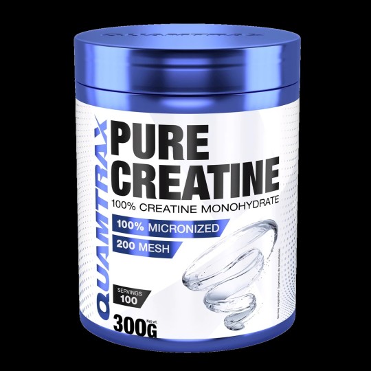 PURE CREATINE QUAMTRAX 300 G  100% CREATINE MONOHYDRATE CREAPURE 19PO28  100 SERVINGS
