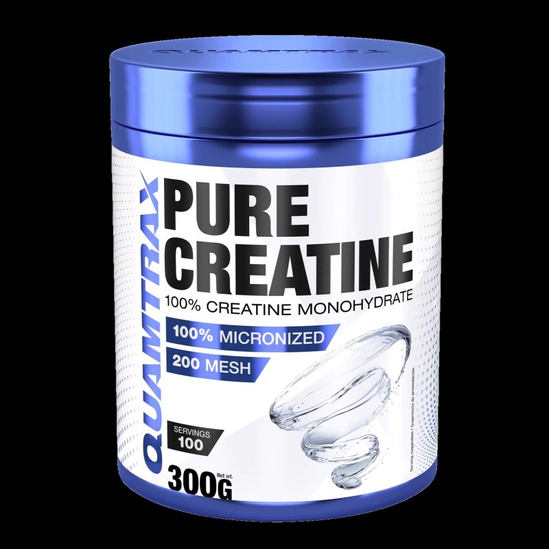PURE CREATINE QUAMTRAX 300 G  100% CREATINE MONOHYDRATE CREAPURE 19PO28  100 SERVINGS