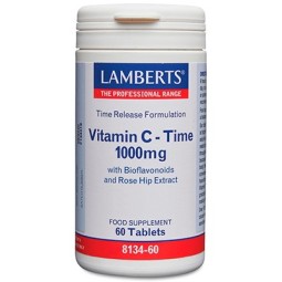 VITAMINA C 1000 MG con BIOFLAVONOIDES LAMBERTS 60 TABLETS LIBERACIÓN SOSTENIDA