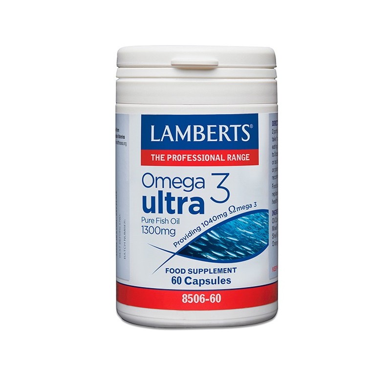 OMEGA 3 ULTRA ACEITE PESCADO 1300 MG LAMBERTS 60 CAPSULAS
