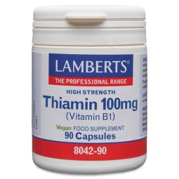 Tiamina ( Vitamina B1 ) 100 mg LAMBERTS 90 CÁPSULAS