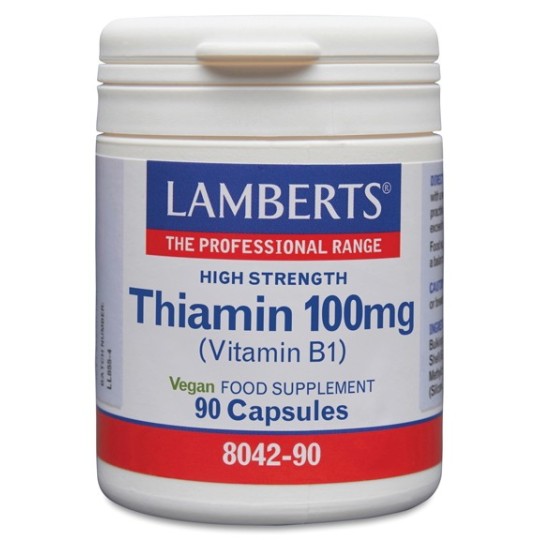 Tiamina ( Vitamina B1 ) 100 mg LAMBERTS 90 CÁPSULAS