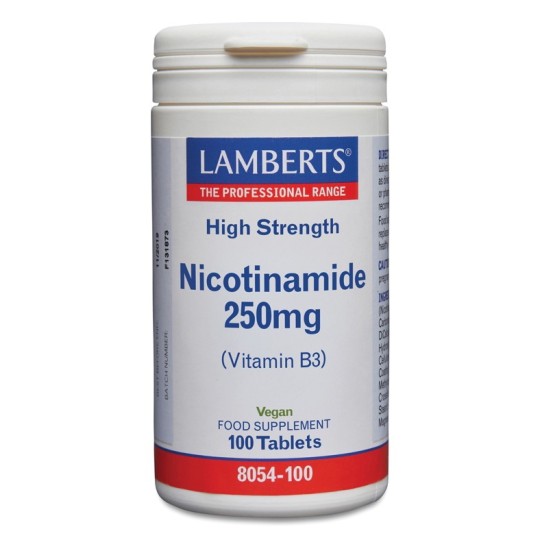 NICOTINAMIDE ( VITAMIN B3 ) 250 MG LAMBERTS 100 TABLETS