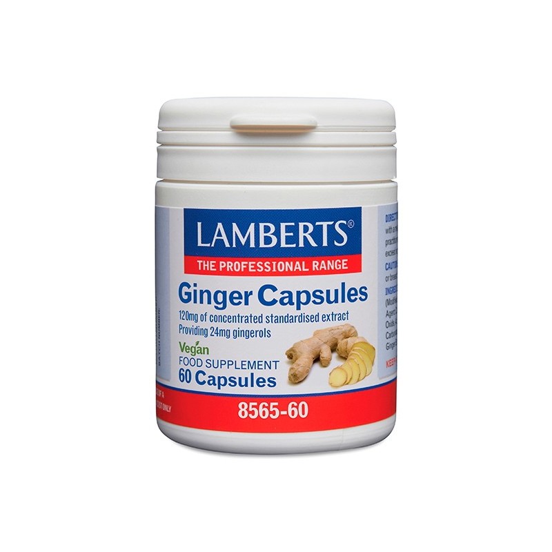 GINGER ( JENGIBRE ) LAMBERTS 60 CAPSULES
