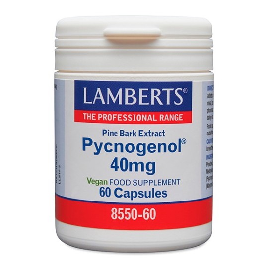 PYCNOGENOL 40 MG LAMBERTS 60 CAPSULES VEGAN