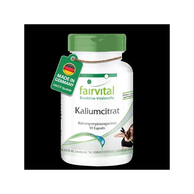 KALIUM CITRATE ( CITRATO POTÁSICO ) FAIRVITAL 900 MG 90 CAPSULAS