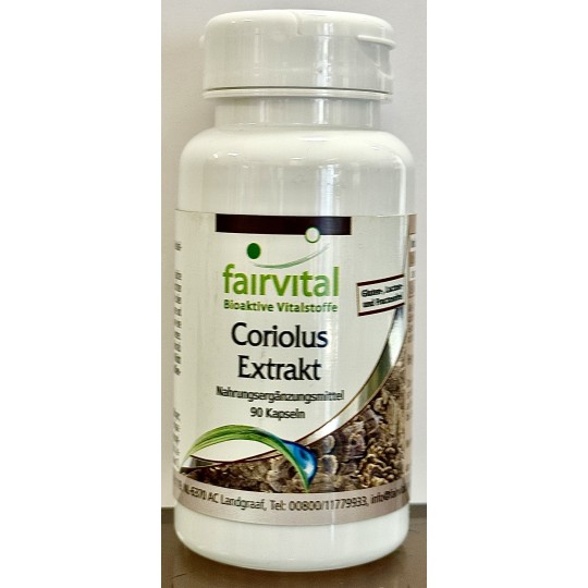 CORIOLUS EXTRAKT FAIRVITAL 90 CAPSULES