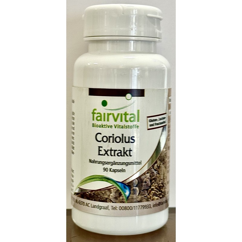 CORIOLUS EXTRAKT FAIRVITAL 90 CAPSULES