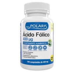 ÁCIDO FÓLICO 400 ug POLARIS 100 comprimidos