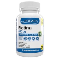 BIOTINA 400 ug POLARIS 60 COMPRIMIDOS