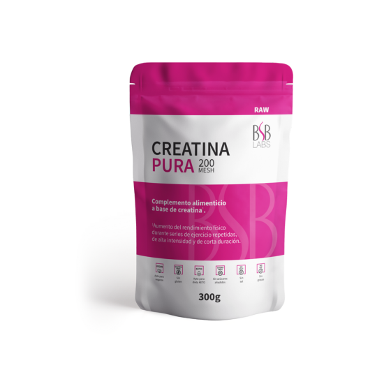 CREATINA PURA 200 MESH 300 g  BSB LABS