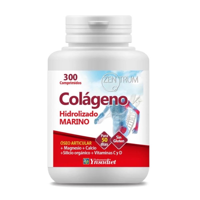 COLÁGENO HIDROLIZADO MARINO ZENTRUM YNSADIET 300 COMPRIMIDOS