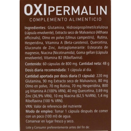 OXI PERMALIN PLANTAPOL 60 CÁPSULAS