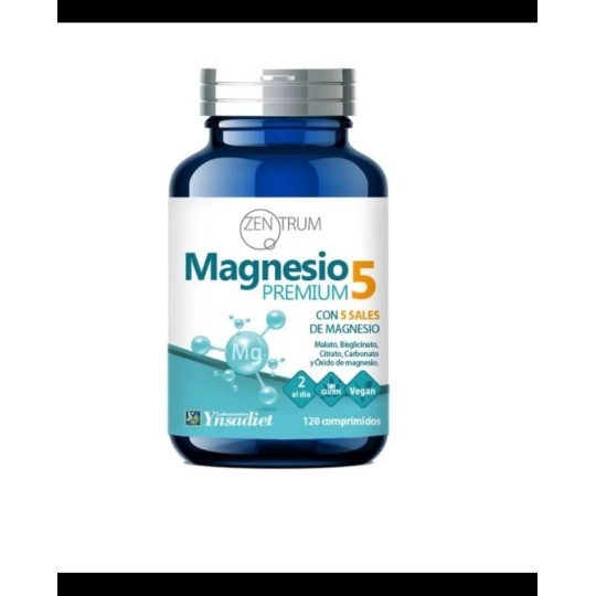 MAGNESIO PREMIUM 5 ZENTRUM YNSADIET 120 COMPRIMIDOS